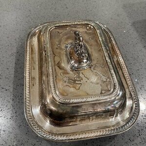 Vintage Silver Plated Serving Dish
